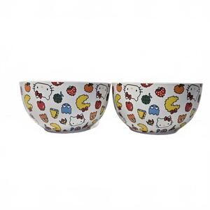 Rare Collaboration / Sanrio Hello Kitty x Pac-Man Ceramic Bowls Set of 2 / 2019